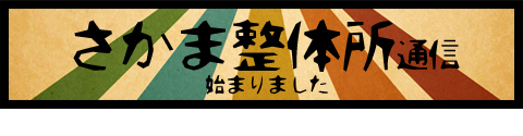さかま整体所通信、始めました